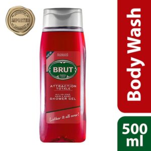 Brut Attraction Total All - In- one Hair & Body Shower Gel (500ml)