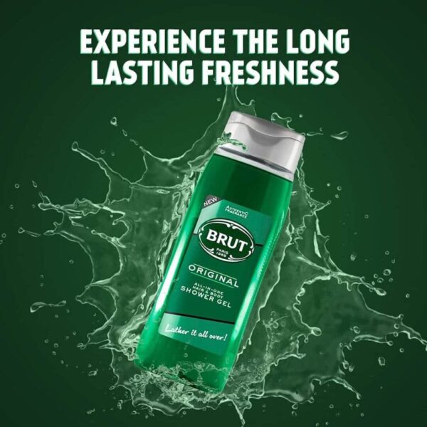 Brut Original All - In- one Hair & Body Shower Gel (500ml) - Image 3