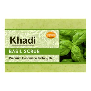 Kailash Khadi Basil Scrub Soap - 125 GM