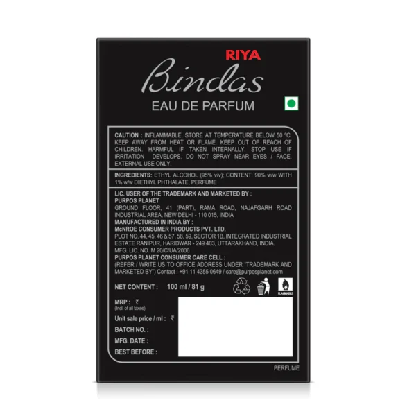 Riya Bindas| Men's Perfume | 100 ml Eau De Parfum - Image 5