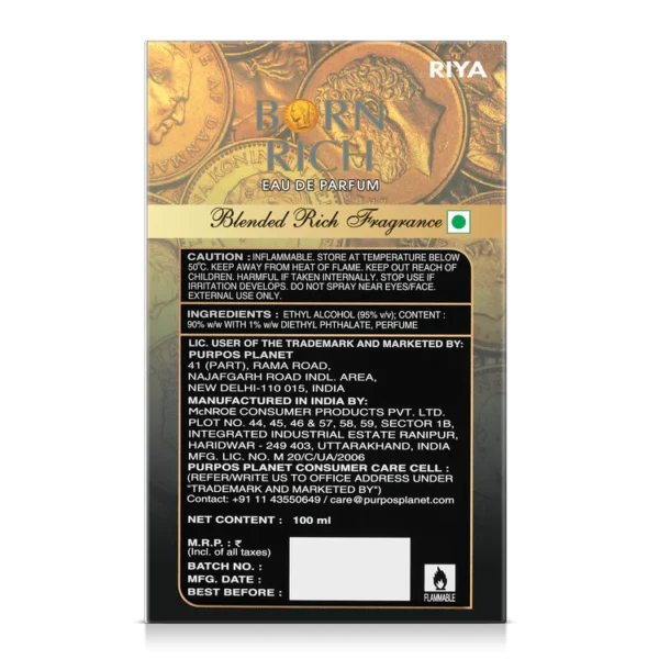 Riya Born Rich | Men's Perfume | 100 ml Eau De Parfum - Image 4