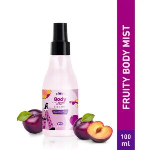Plum BodyLovin' Everythin' Plum Body Mist | Long Lasting Fruity Fragrance For Women & Men With Plum, Jasmine & Vanilla | High On Fun | Travel-Friendly Perfume Body Spray 100 ml