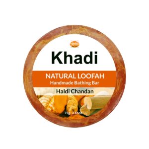 Kailash Khadi Haldi Chandan Loofah Soap - 75g