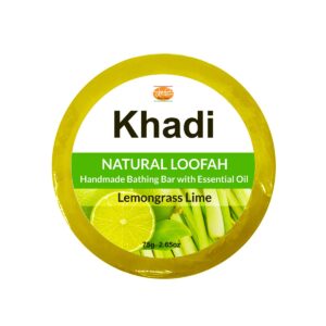 Kailash Khadi Lemongrass Lime Loofah Soap - 75g