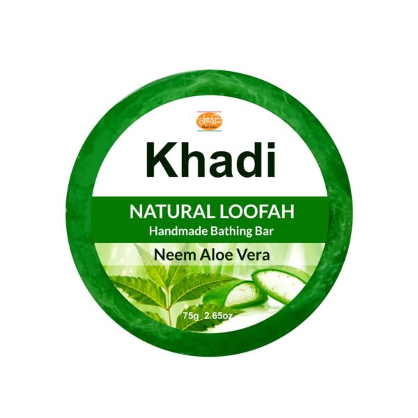 Kailash Khadi Neem & Aloe Vera Loofah Soap - 75g
