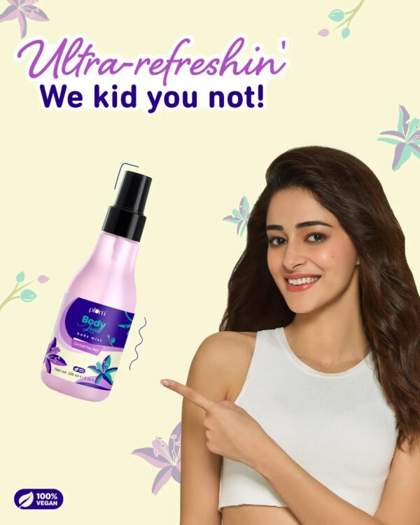 Plum BodyLovin' Orchid-You-Not Body Mist | Long Lasting Fresh Floral Fragrance For Women With Red Apple, Freesia & Musk | High On Fun | Travel-Friendly Perfume Body Spray 100 ml - Image 3