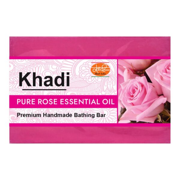 Kailash Khadi Pure Rose Essential Oil Soap - 125 GM