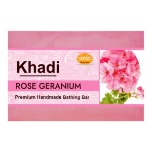 Kailash Khadi Rose Geranium Soap - 125 GM