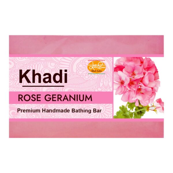 Kailash Khadi Rose Geranium Soap - 125 GM