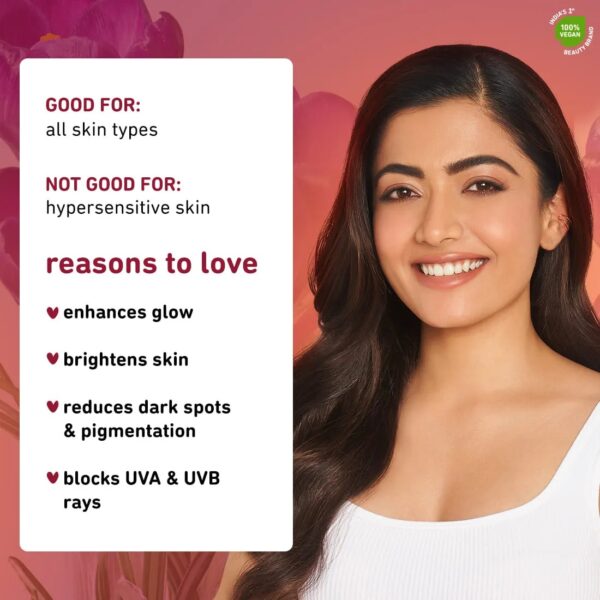 Plum Saffron & Kumkumadi Oil Glow Bright Moisturizer- With SPF 35 (50 gm) - Image 2