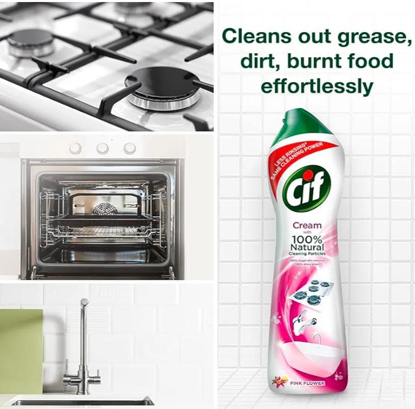 CIF Cream Pink Floral Multipurpose Cleaner - 500 ml - Image 3