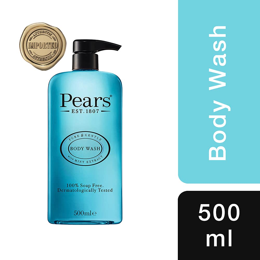 Imported Pears Soft & Fresh MINT Extract Shower Gel - 500 ML (Made in KSA)